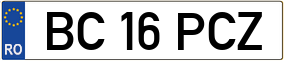 Truck License Plate